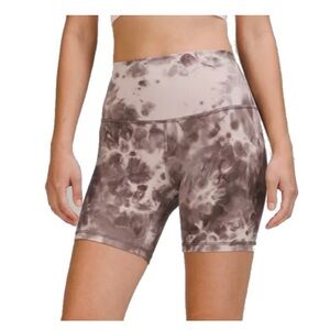 Lululemon Align High-Rise Short 6" Diamond Dye Mink Berry Lunar Rock Grey size 8
